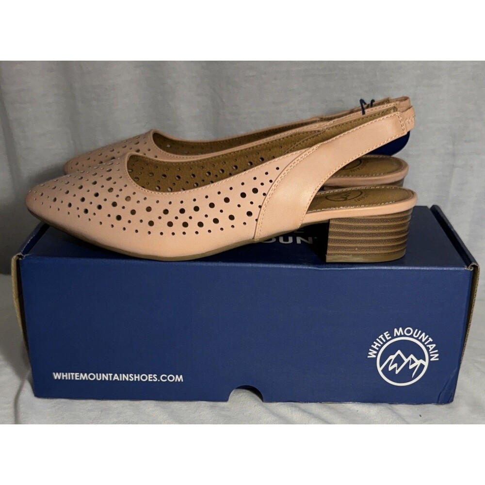 NEW NIB White Mountain Womens Boronic Slingback Size 9 WIDE shoes Heels